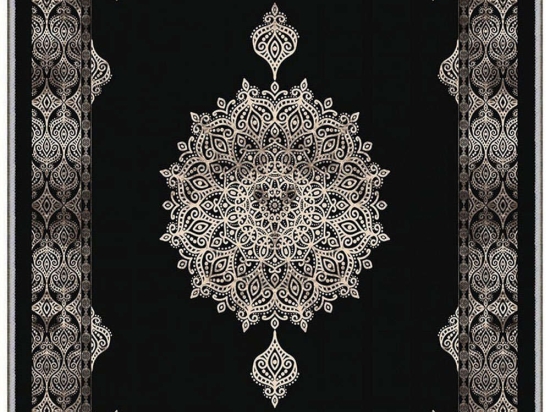 Χαλί Eexfab649 369HFT1444 Black-Silver Conceptum Hypnose 80X120cm