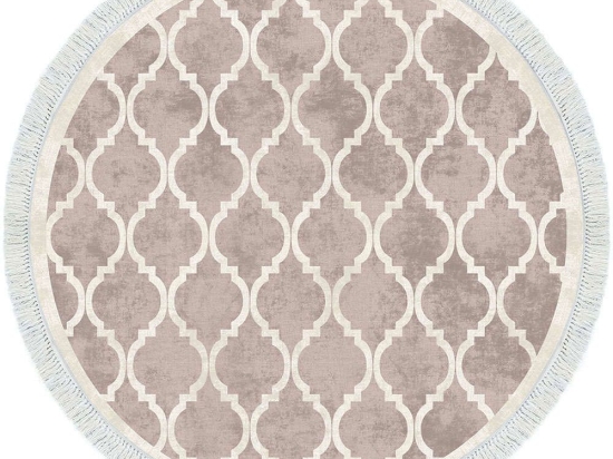Χαλί ALN400601KR18 Cream-Brown Conceptum Hypnose 180X180cm Round