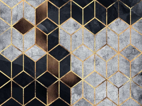Χαλί Hmnt773 478HFT1229 Black-Gold Conceptum Hypnose 140X220 cm