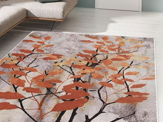 Χαλί Alho 8A 487KRL1111 Grey-Orange Conceptum Hypnose 120X180cm
