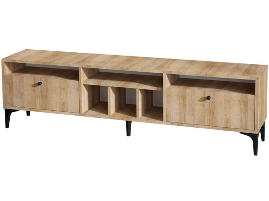 Έπιπλο Tηλεόρασης Robb 393MRD1221 180x35x52cm Oak