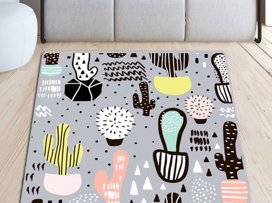Χαλί Vector Cactus Djt 286CHL6417 Grey-Multi Conceptum Hypnose 120X180cm