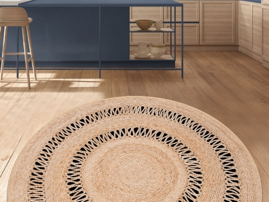 Χαλί Jute Çap 287CHL2418 Natural Conceptum Hypnose 140X140cm Round