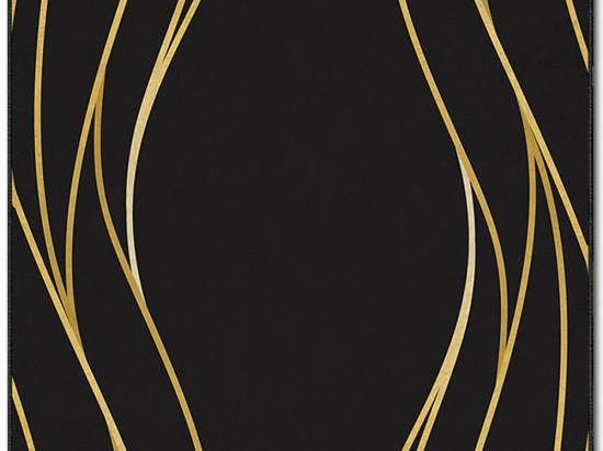 Χαλί Asr Crpt-70 288NGR1958 Black-Gold Conceptum Hypnose 180X280cm