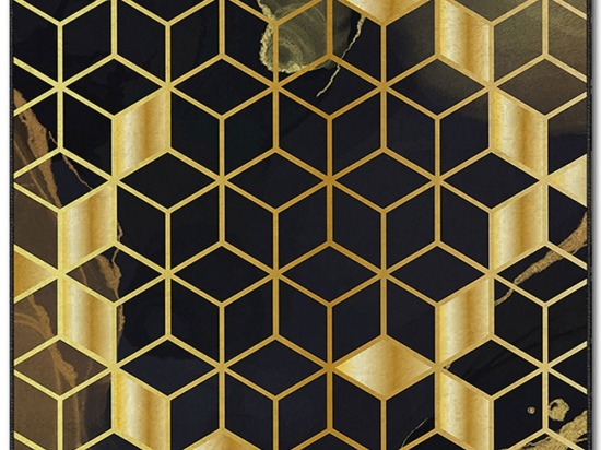 Χαλί Asr Crpt-93 288NGR2121 Gold-Black Conceptum Hypnose 180X280cm