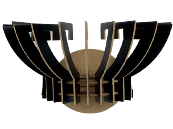 Φωτιστικό Τοίχου - Απλίκα 390FLH2123 32x22x19cm E27 40W Black Opviq