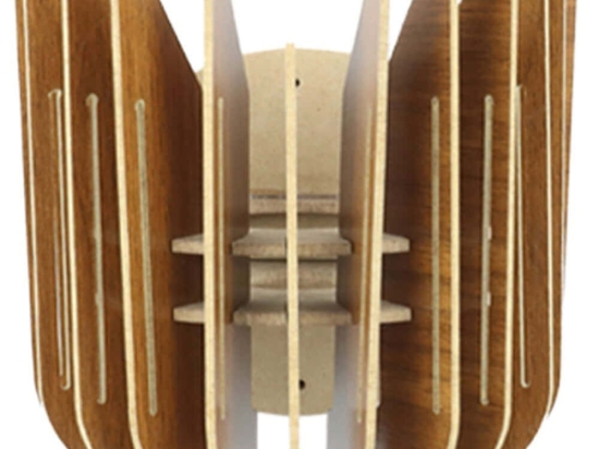 Φωτιστικό Τοίχου - Απλίκα 390FLH2127 18,5x16x20cm E27 40W Walnut Opviq