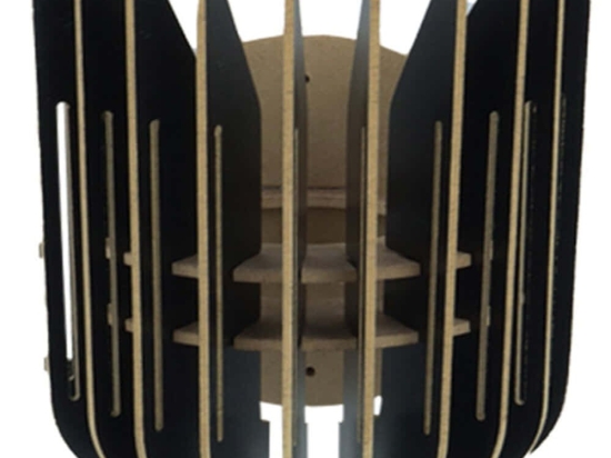 Φωτιστικό Τοίχου - Απλίκα 390FLH2129 18,5x16x20cm E27 40W Black Opviq