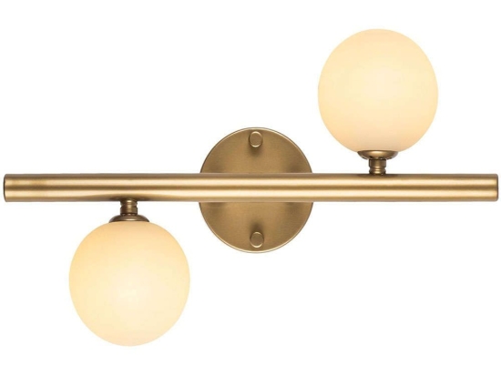 Φωτιστικό Τοίχου - Απλίκα Domino 942FLG1282 40x12x26cm 2xG9 10W Gold-White Opviq