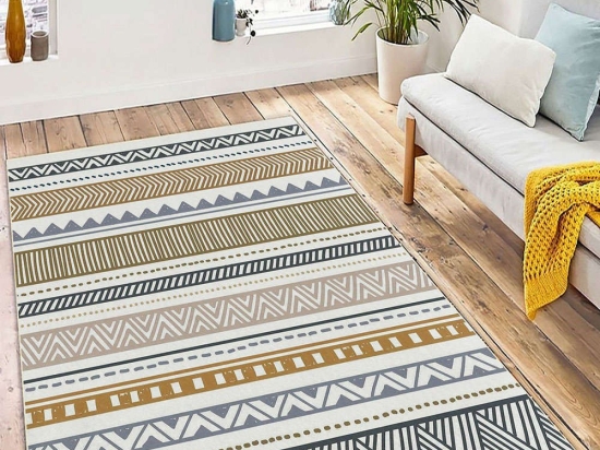Χαλί W1079 213HFT1723 Grey-Yellow Conceptum Hypnose 100X200cm