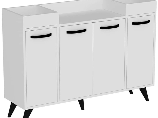 Μπουφές Visar 505CRL1311 120x35x88,5cm White Μοριοσανίδα, Μελαμίνη