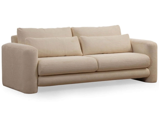 Καναπές Τριθέσιος Lily 560ARE1848 215x97x73cm Beige