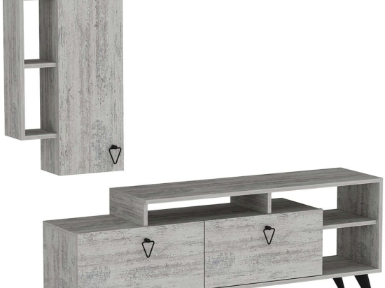 Σύνθεση Τηλεόρασης Clara 505CRL1924 175,2x35x58,6cm Grey