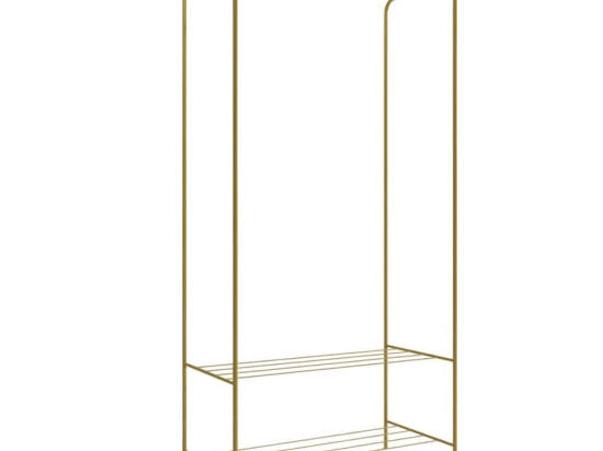 Κρεμάστρα Δαπέδου Frankenthal 285LCV1296 80x35x170cm Gold Μέταλλο