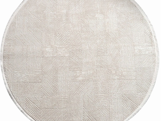Χαλί Leo 2969 Y 614CCL1745 Cream Conceptum Hypnose 100X100cm Round