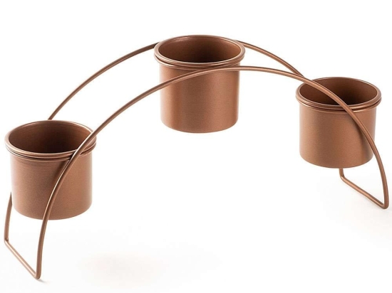 Κασπώ 247HFM1151 40x10x20cm Copper Aberto Design Μέταλλο