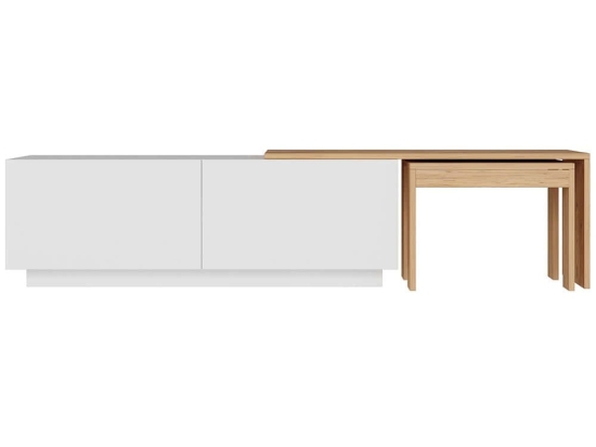 Έπιπλο Τηλεόρασης Oslo 362ANT1156 180x43x30cm White-Pine