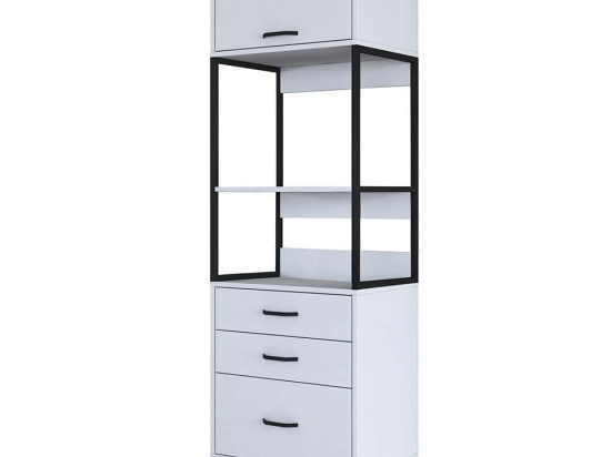 Ραφιέρα Δαπέδου 893RAN4952 60x40x198,6cm White