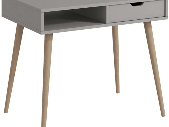 Γραφείο Offer 382NRC1412 90x60x80cm Grey-Natural