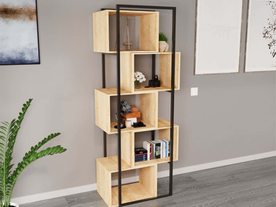 Ραφιέρα Δαπέδου Dekoratif 285LCV1712 70x34x175cm Oak