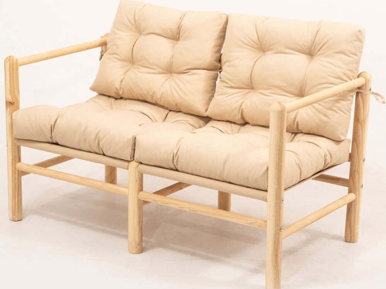 Καναπές Διθέσιος 644MYD1170 110x51x86cm Cream Διθέσιος