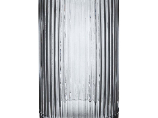 Ποτήρι Νερού Ριγέ Zephyr 62410 410ml Anthracite Ladelle Γυαλί
