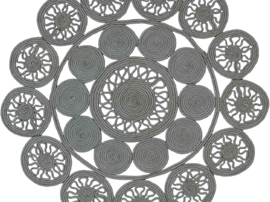 Χαλί Alyssa Silver 2B Carpet Couture 120X120cm Round
