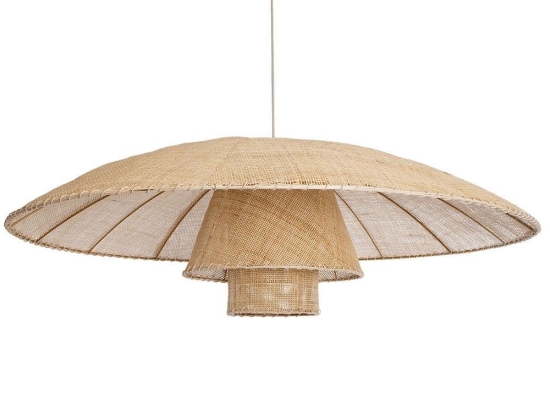 Φωτιστικό Οροφής Zora 02140 Φ120x40cm 1xE27 IP20 Beige GloboStar