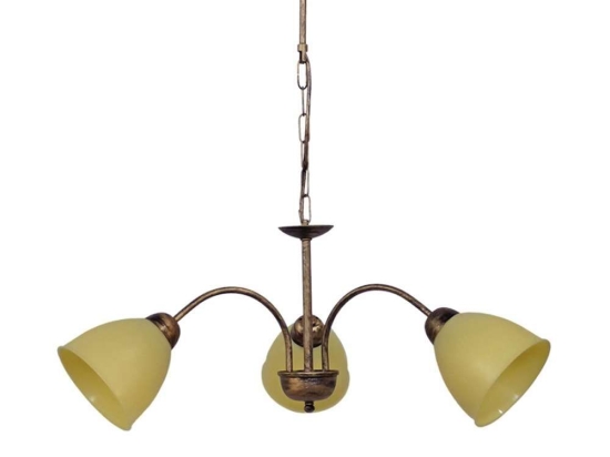 Φωτιστικό Οροφής Ovo 01-0319 3/Ε27 Φ65x65cm Bronze-Honey Heronia