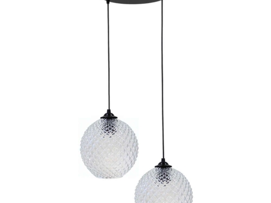 Φωτιστικό Οροφής GL-5010 02-0362 2/Ε27 Φ36x82cm Clear Heronia