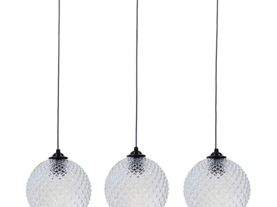 Φωτιστικό Οροφής - Ράγα GL-5010 02-0371 3/Ε27 Φ25x80x96cm Clear Heronia