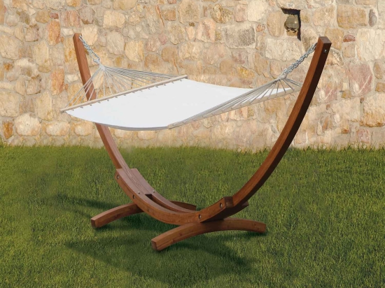 Αιώρα Με Πανί 176738 410x119x125/200X150cm Ecru
