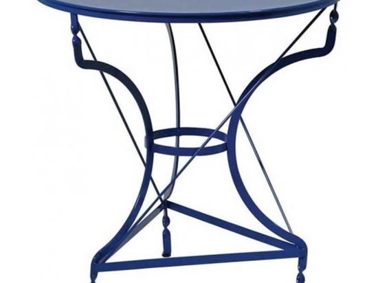 Τραπέζι Καφενείου Γαλβανιζέ 3796 Blue Φ70cmX72cm