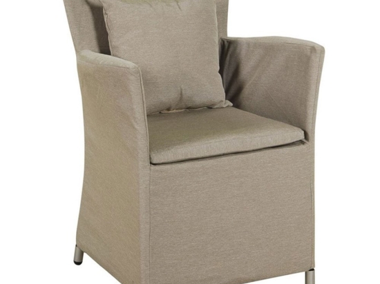 Πολυθρόνα Tulip Chair 02B Beige 58x62x82cm