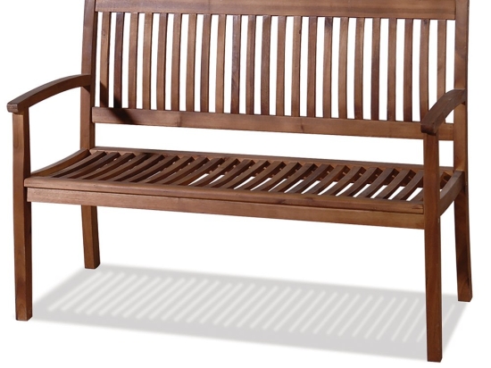 Καναπές Ξύλινος Διθέσιος VAL 2 AC 120x62x82cm Brown Διθέσιος