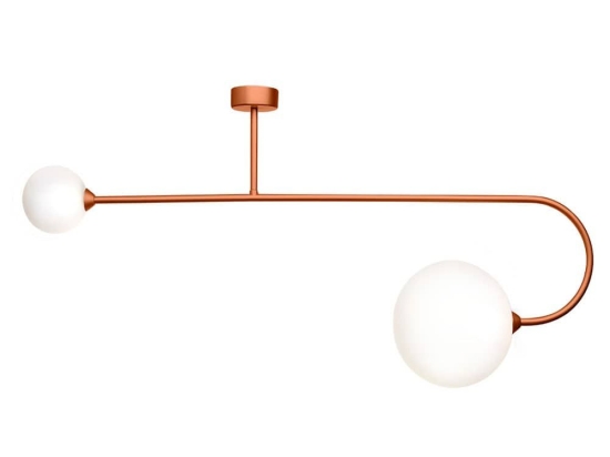 Φωτιστικό Οροφής - Πλαφονιέρα 01347 2xG9 100x50cm Copper Luma