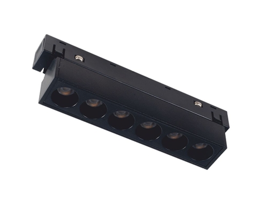 Γραμμικό Φωτιστικό Μαγνητικής Ράγας MEYE630B 11,2cm Led 500lm 6W 3000K Black Aca