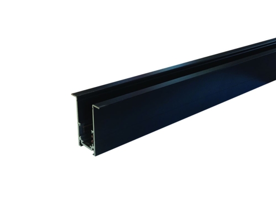 Μαγνητική Ράγα Χωνευτή MR1MB 48V DC 1Μ Black Aca