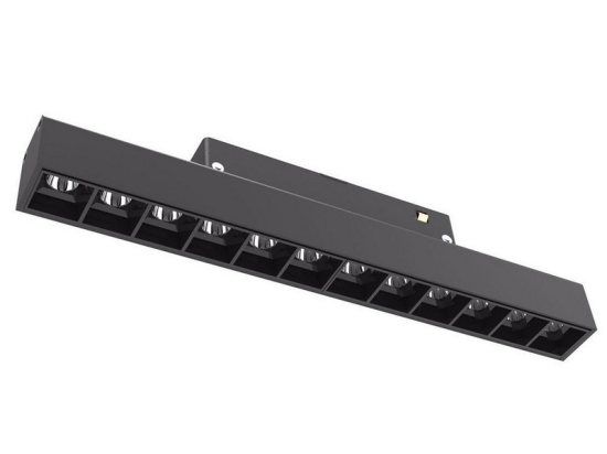 Γραμμικό Φωτιστικό Μαγνητικής Ράγας LED MTN-53131 M20 12 Heads 12W 4000K 960lm 22x2,2x4,5cm Black Metanor
