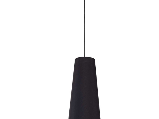 Φωτιστικό Οροφής Zing 10085 Φ20x180cm 1xE27 15W Black TK Lighting