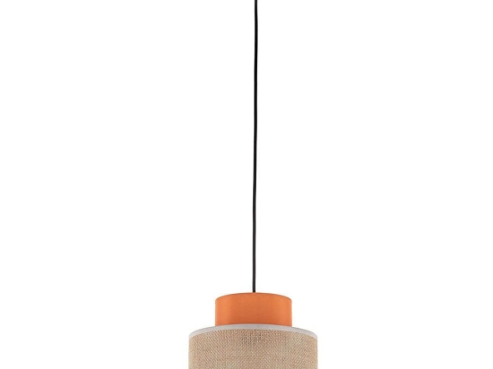Φωτιστικό Οροφής Duo 3255 Φ20x160cm 1xE27 15W Orange-Natural TK Lighting