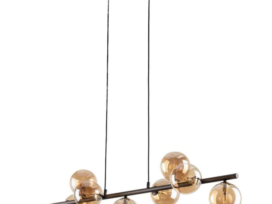 Φωτιστικό Οροφής - Ράγα Estera 4340 116x27x138cm 9xG9 8W Brown TK Lighting