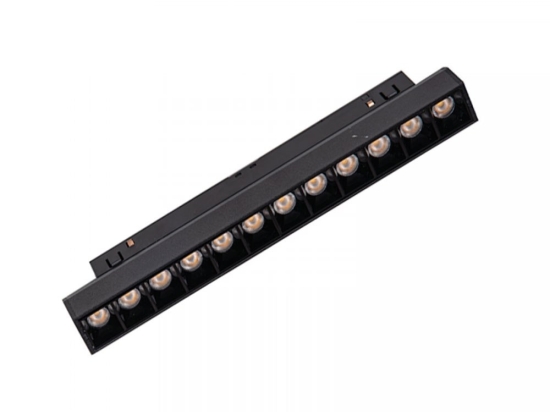 Γραμμικό Μαγνητικό Φωτιστικό 2091-27B Led 8W 2700K 675Lm Dali Dimmable Για 48v Μαγνητικές Ράγες Black