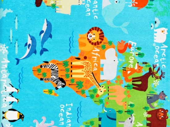 Χαλί Torino Kids Tok 233 World Map Obsession 160X230cm