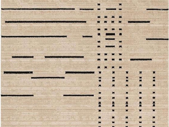 Χαλί Luca 661SA Beige-Black New Plan 80X150cm