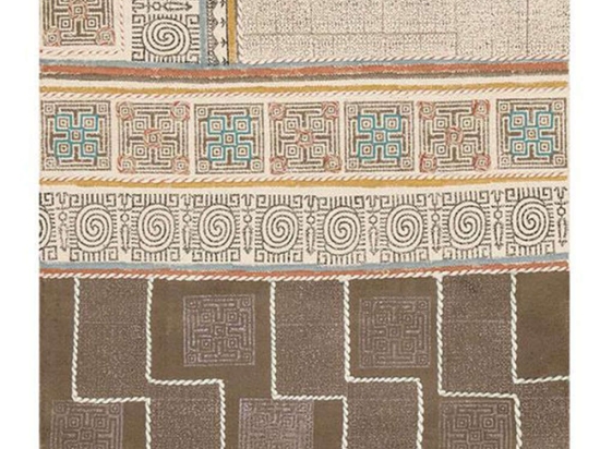 Χαλί Art 1019 Χειροποιήτο Beige-Multi New Plan 133X190cm