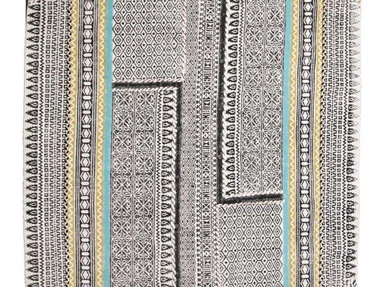 Χαλί Art 281 Χειροποιήτο Black-Yellow New Plan 133X190cm