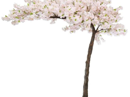 Τεχνητό Δέντρο Κερασιά Blossom NP0030_200 Ύψος 200cm White-Brown New Plan Πλαστικό, Ύφασμα