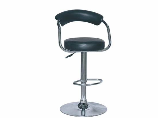 Σκαμπό Μπαρ Bar/11 Black 43-2298 52X52X62/84cm Μέταλλο,Τεχνόδερμα