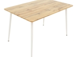 ΤΡΑΠΕΖΑΡΙΑ CUBA-PARKER PAKOWORLD ΣΕΤ 5ΤΕΜ SONOMA-ΛΕΥΚΟ 120X80X75ΕΚ